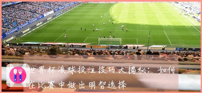 世界杯滚球投注技巧大揭秘：如何在比赛中做出明智选择